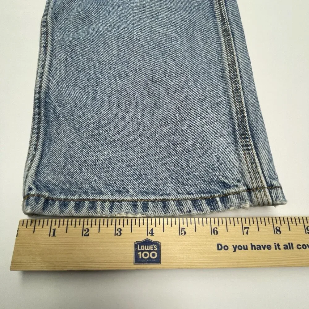 CE Schmidt Workwear Carpenter Pants Men's 34x32 Denim Blue Jeans Utility Loop